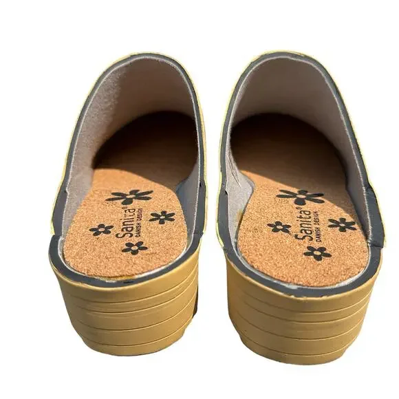 Sanita Women's Raining Cats And Clogs Rubber Slip On Womens Shoes Size EU35 US5 - Picture 4 of 8